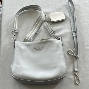 Kate Spade Rosie crossbody in highly sought light grey
